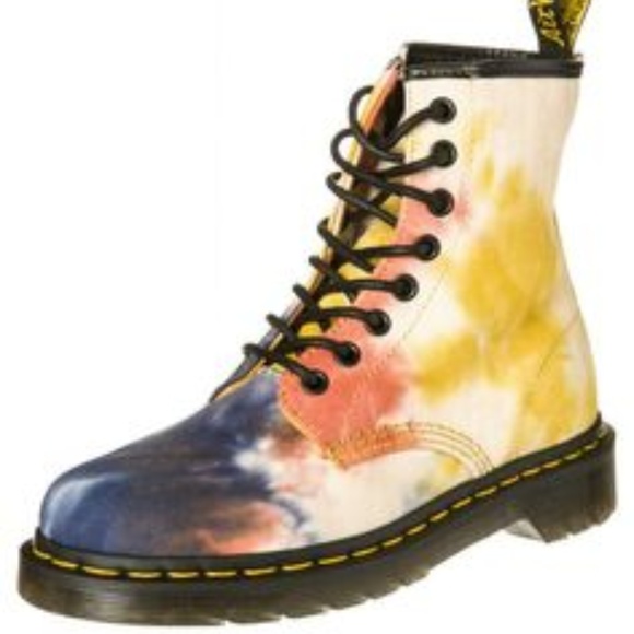 dr martens tie dye boots